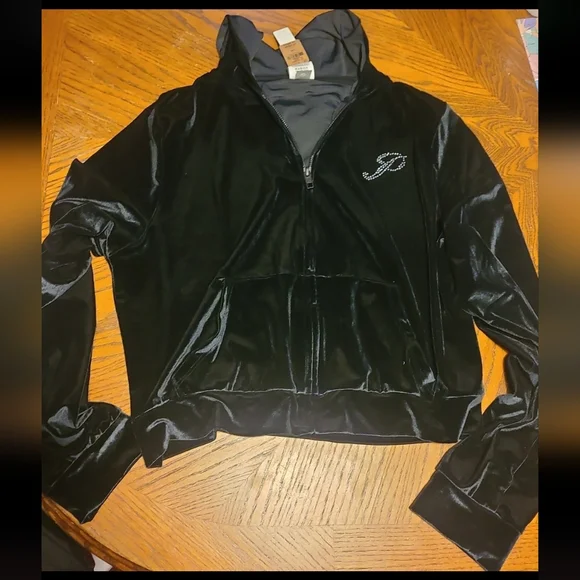 Pink Velvety Hoodie - Picture 1 of 3